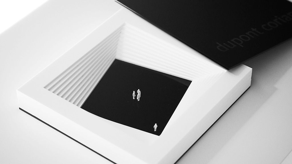 A white tablet with a black screen.