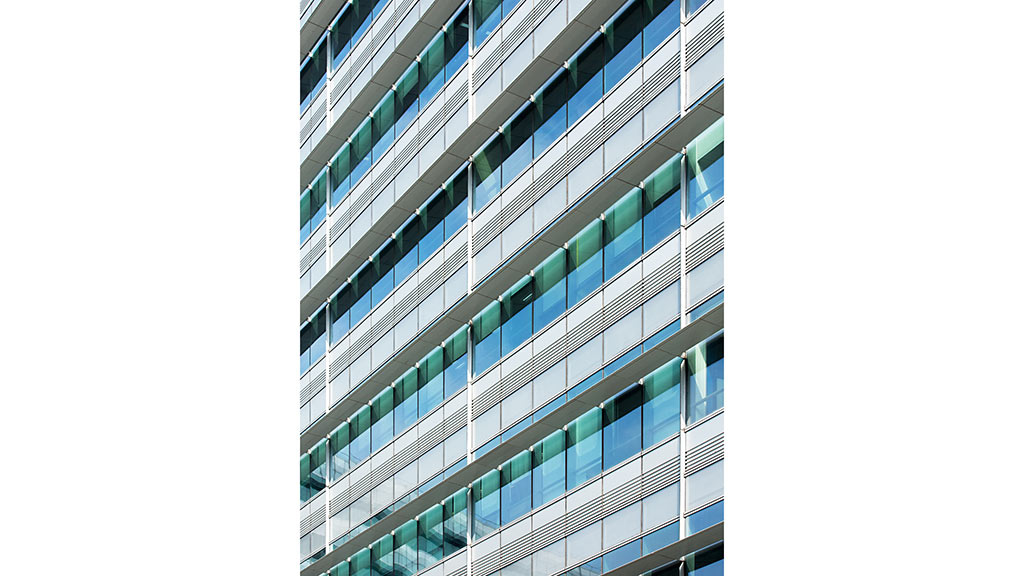 A building with many windows.