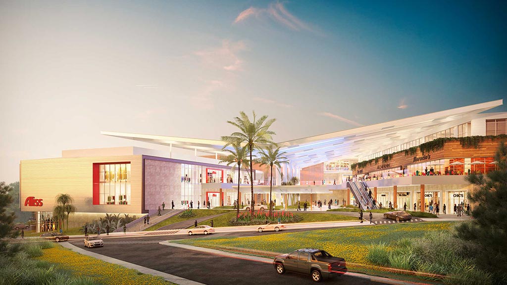 A building with a parking lot.