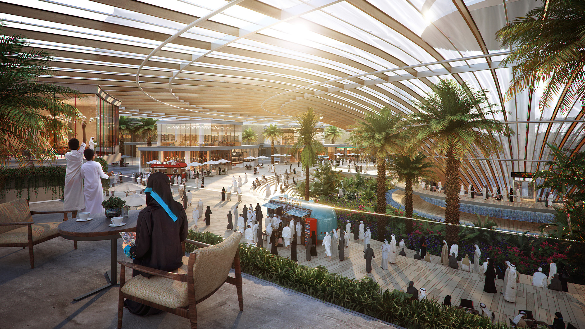 Interior space at Al Bustan Master Plan, Medina, Saudi Arabia.