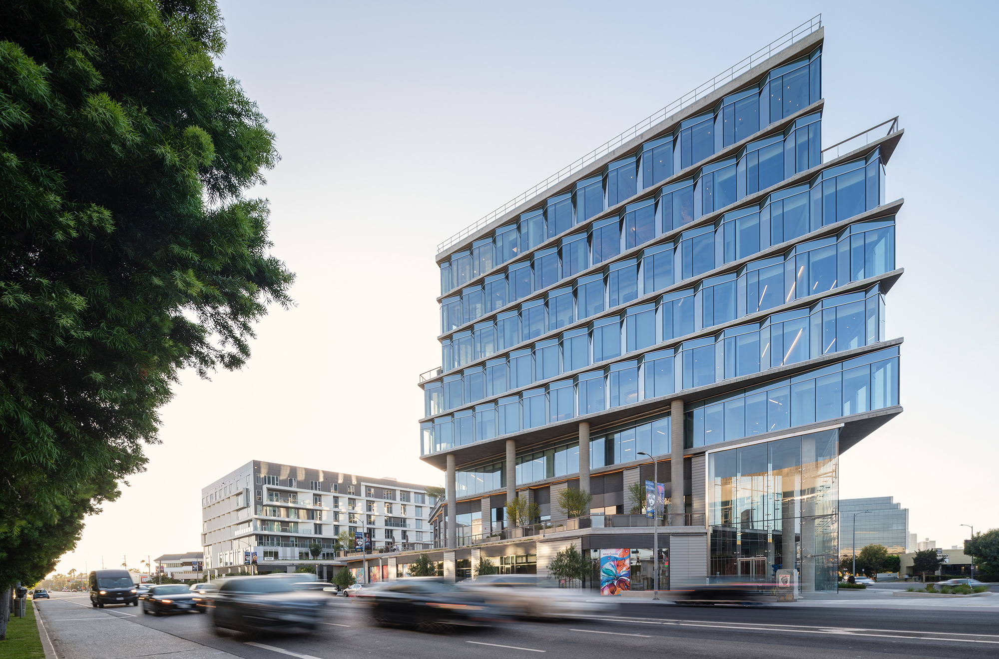 A building with a lot of windows.