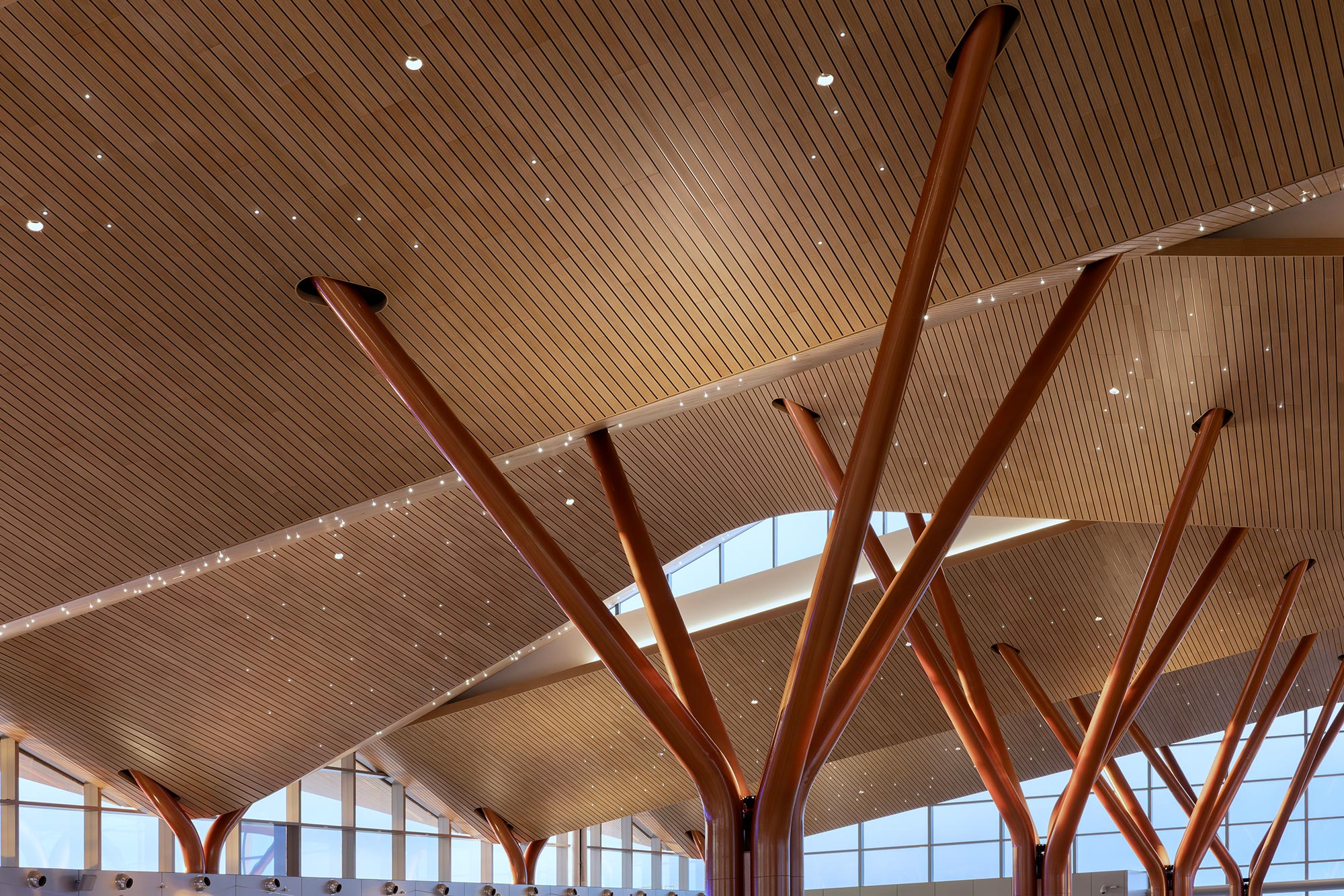 A large wooden structure.