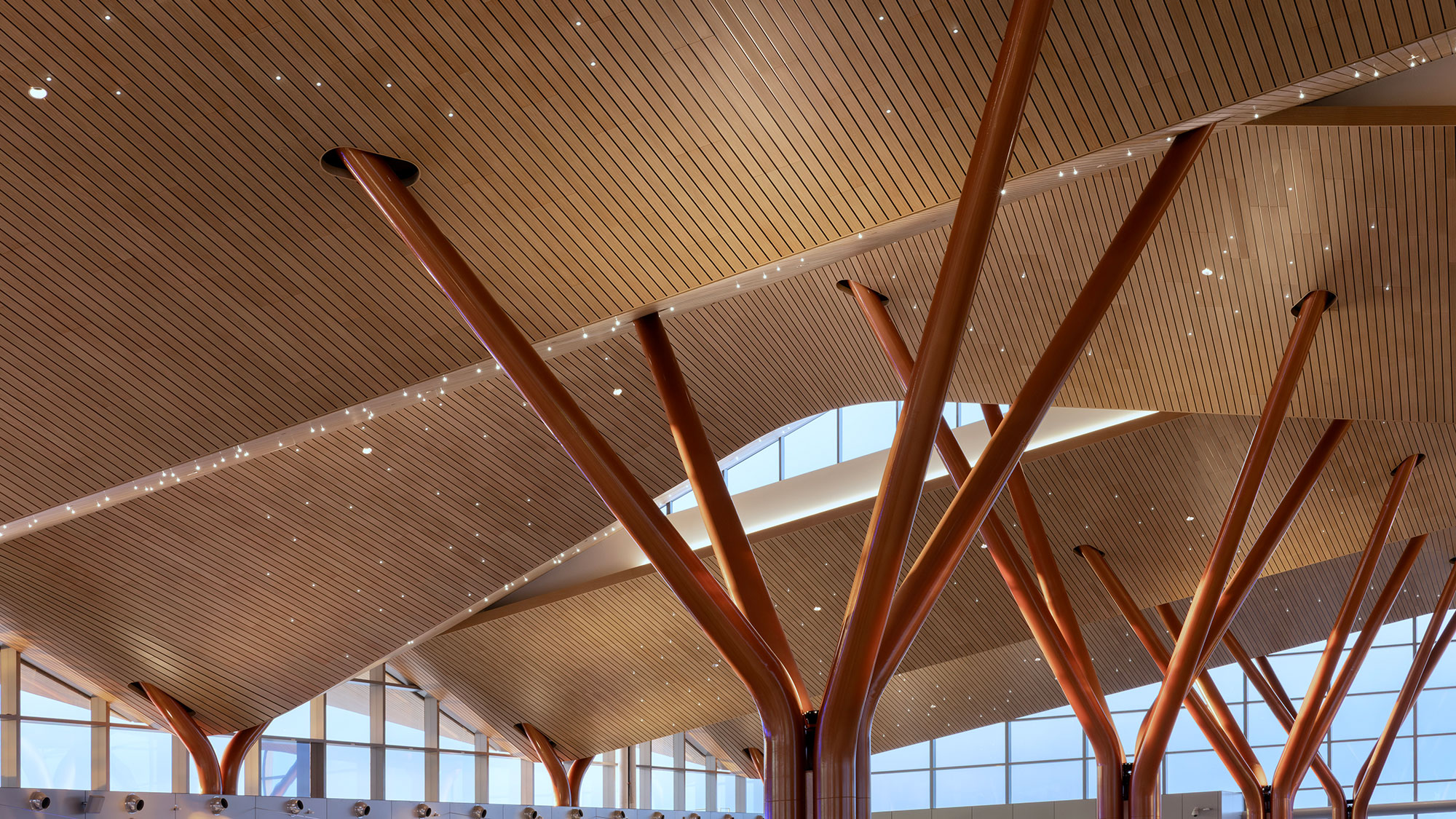 A large wooden structure.