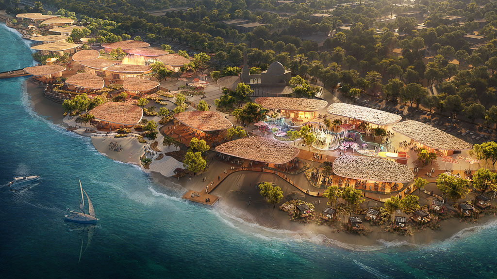 A resort on the water.