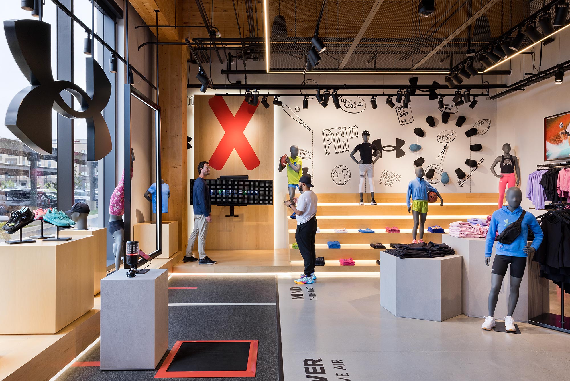 A group of people in a room.