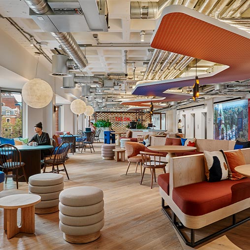 A person sitting at a table.