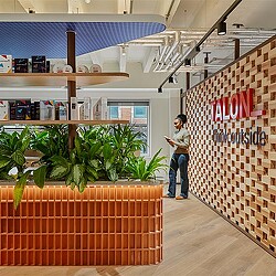 A person standing in a room.