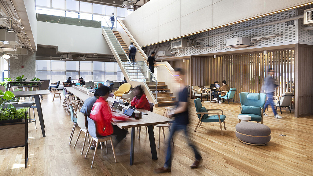 People sitting at a table.