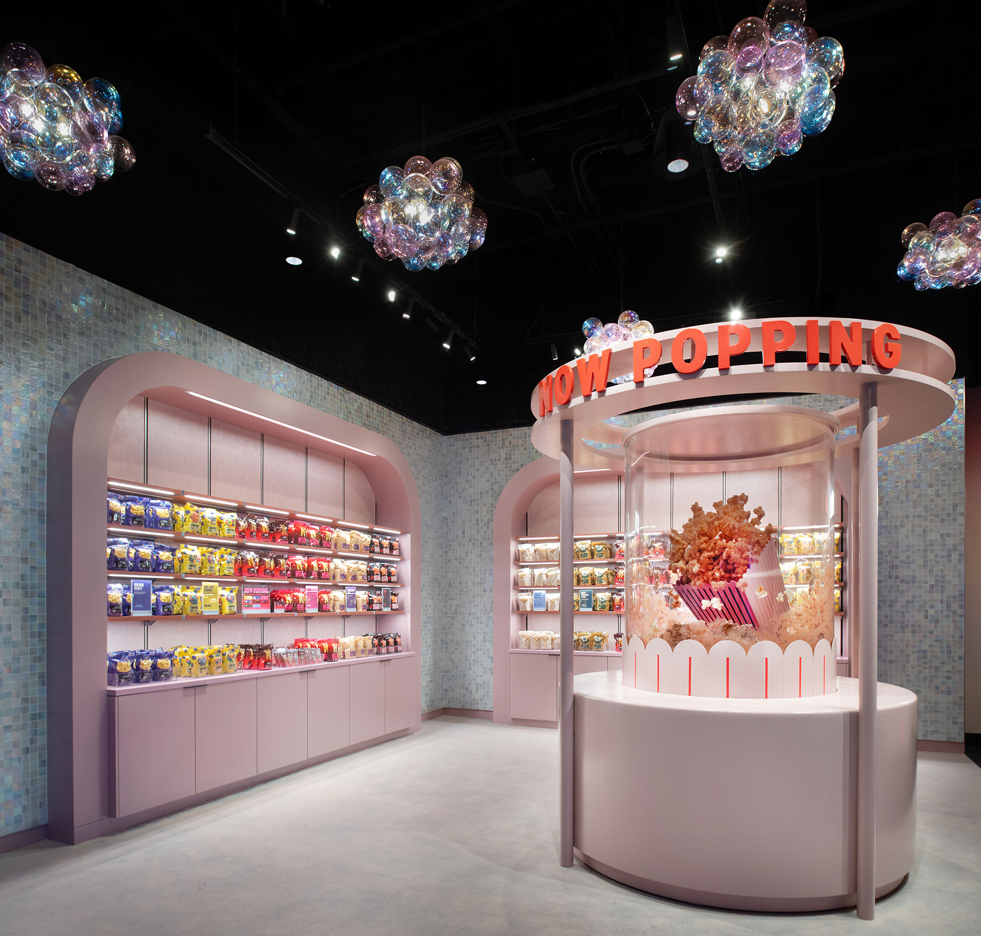 A large display of candy.