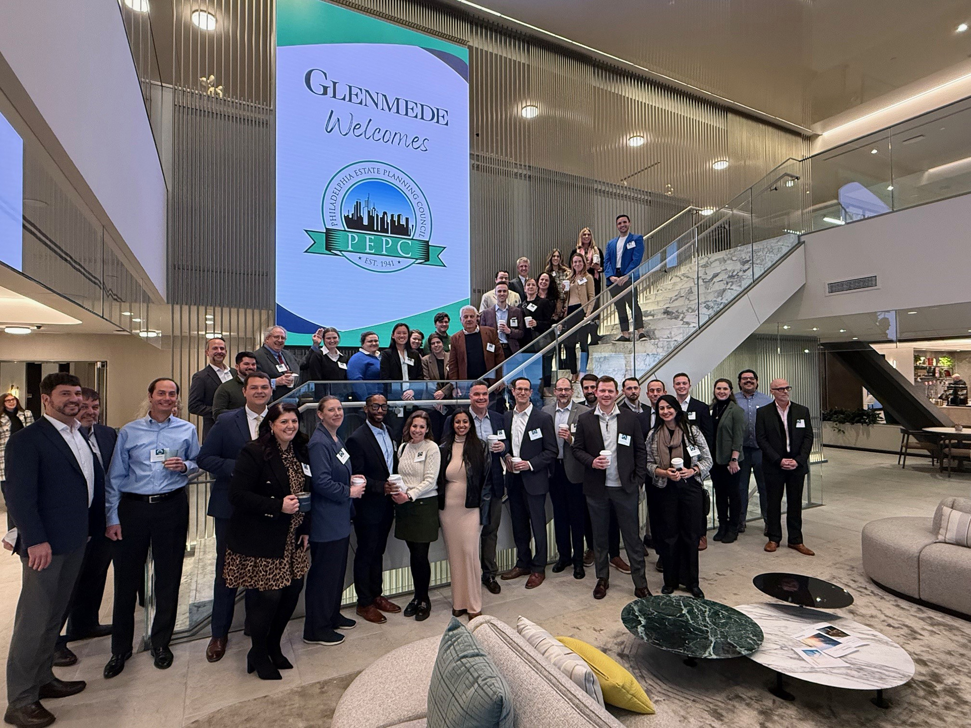 A group of people posing for a photo.