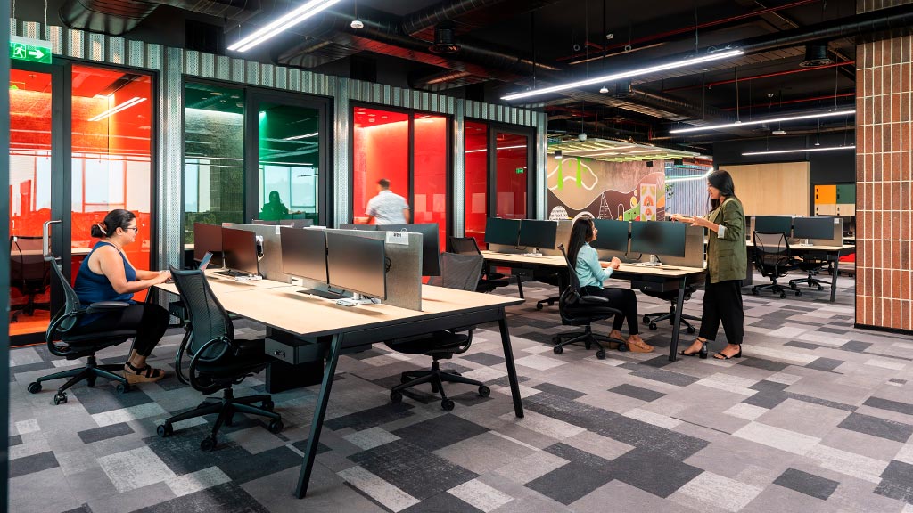 People sitting at a table.