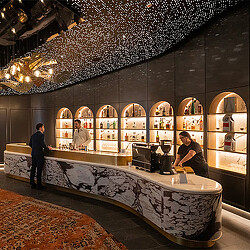 A group of people in a room.