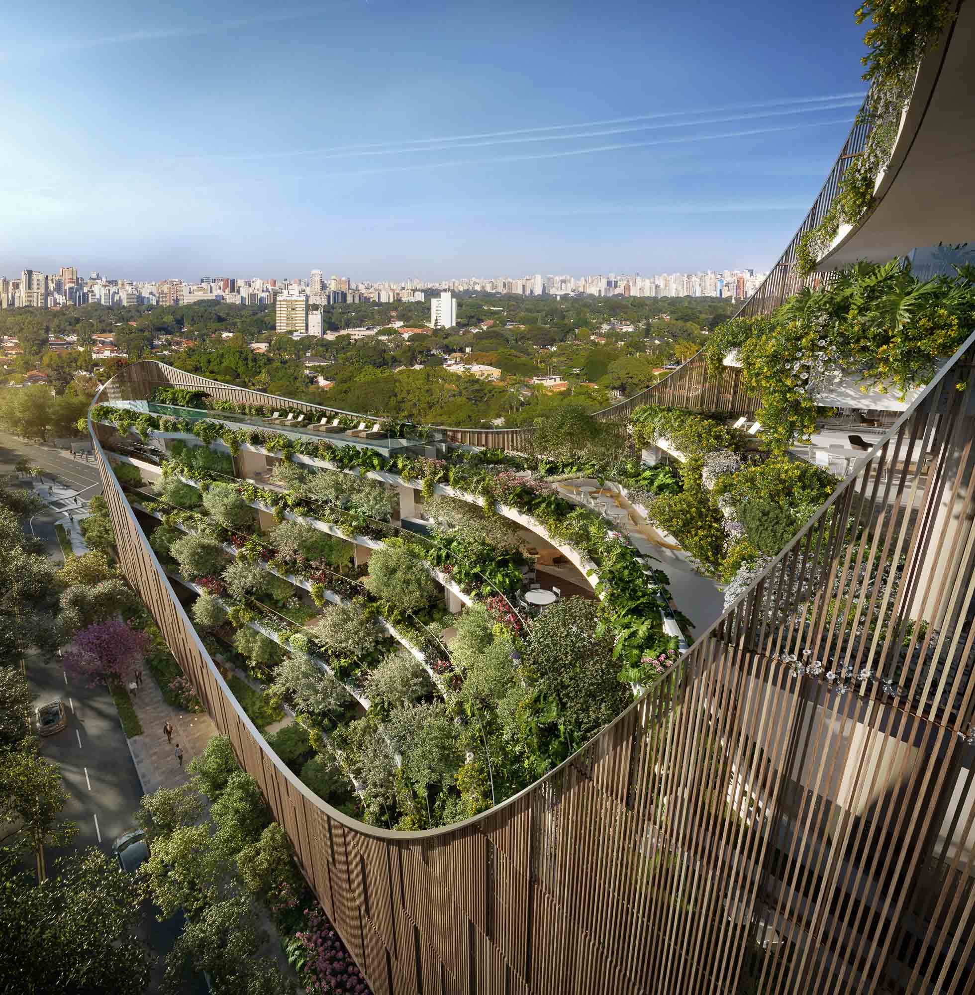 A city with a river running through it.