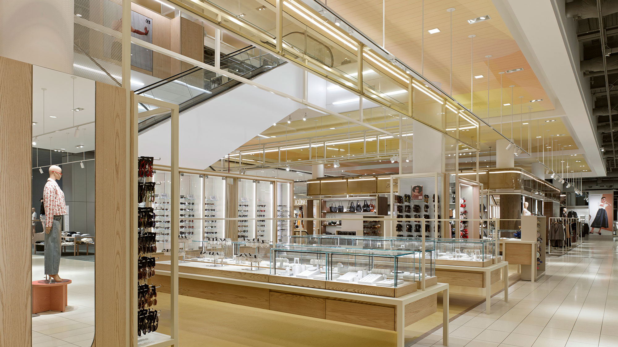 A person standing in a store.