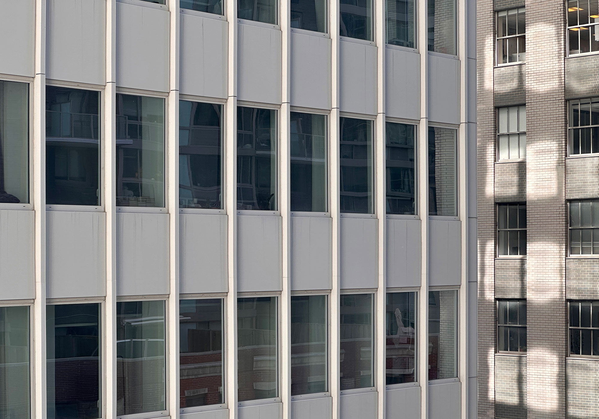 A building with many windows.