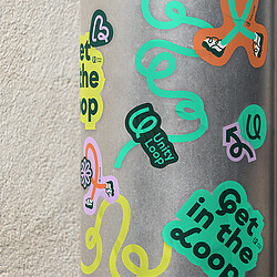A green and yellow sign.