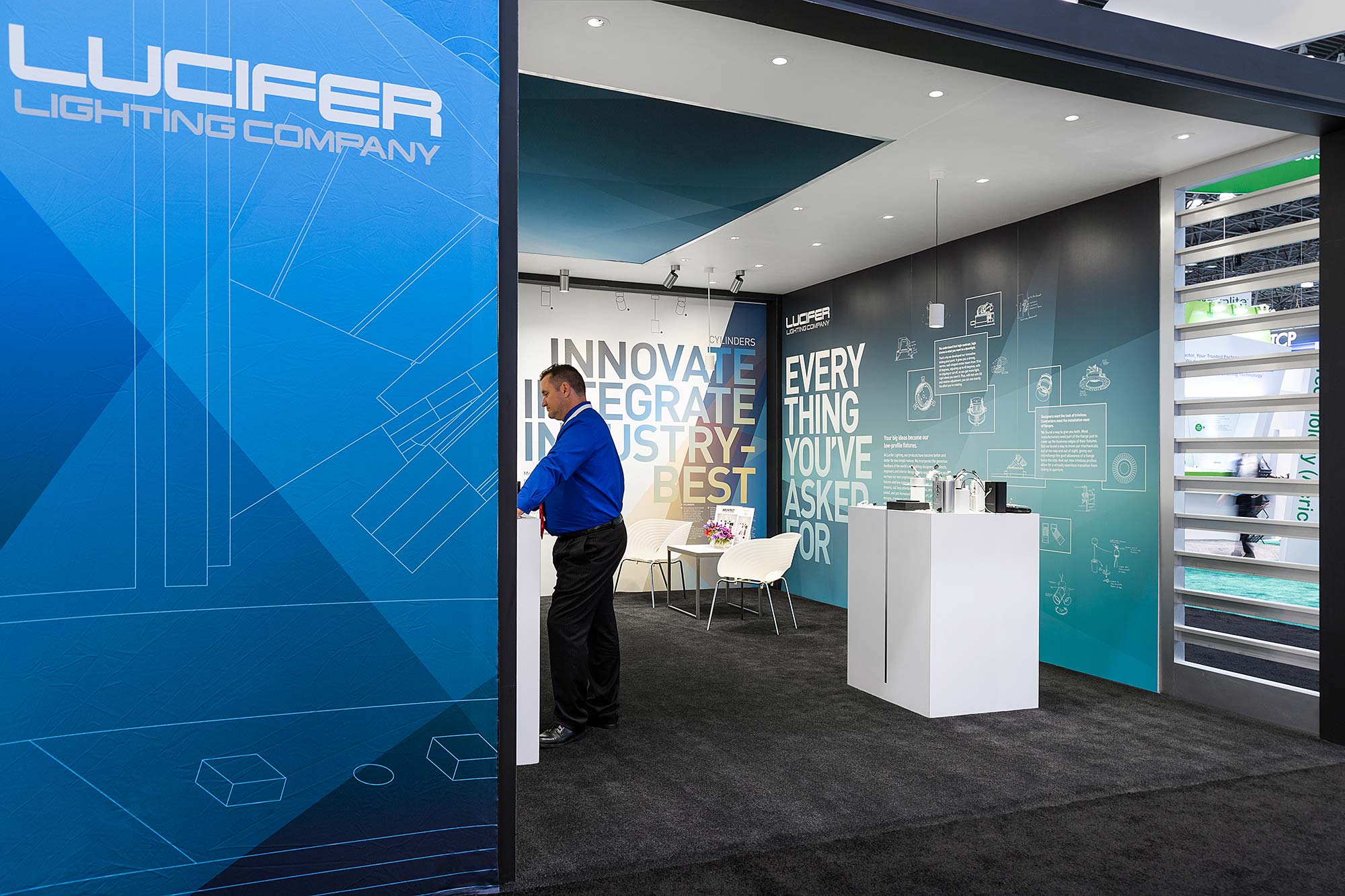 Lucifer Lighting Company Tradeshow Booth Gensler