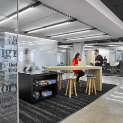 A group of people in a room.