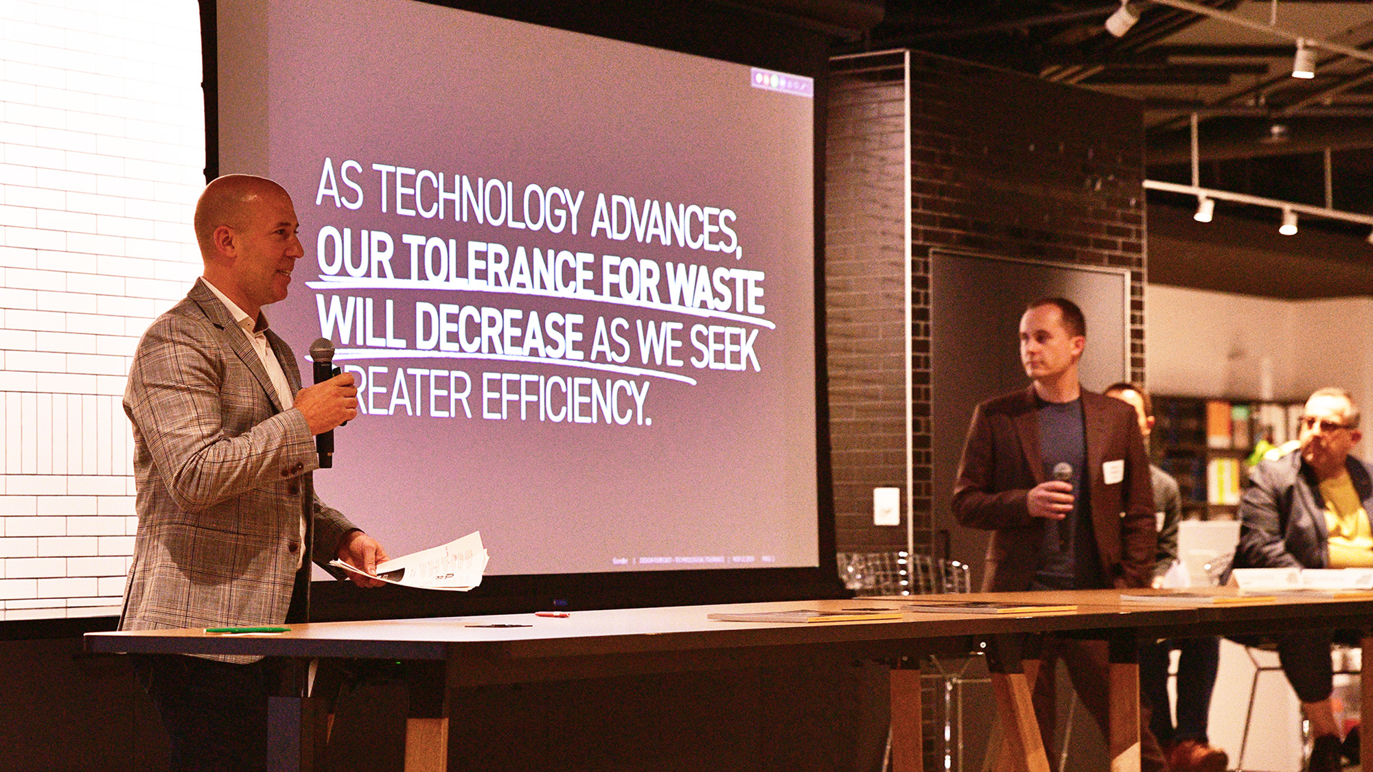 Gensler panelists talk about how technology has decreased our tolerance for waste