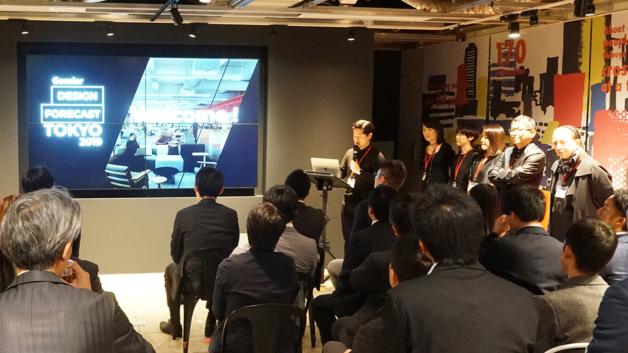 A discussion at Gensler Tokyo's Design Forecast event