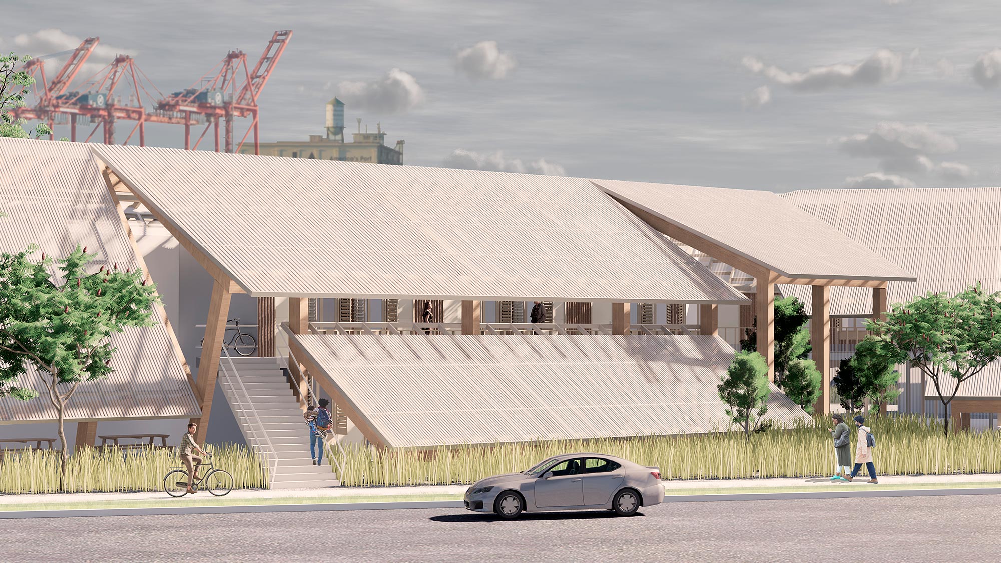 Rethinking Urban Living: 8 Conceptual Collective Housing ... - ArchDaily - Urban Awning Textured Construction Planning Residence Apartment