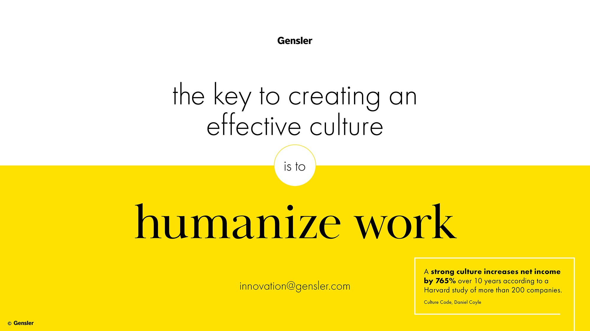 Culture Strategy | Projects | Gensler