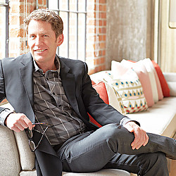 A man sitting on a couch.