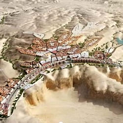 A bridge over a river.