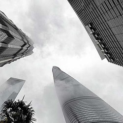 A group of tall buildings.