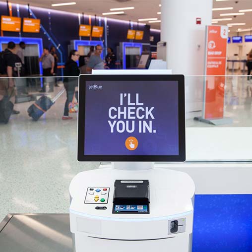 A machine with a screen.
