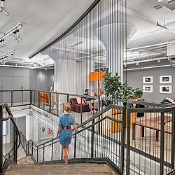 A person standing in a room.