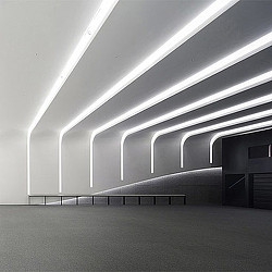 A white room with a white ceiling.