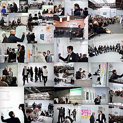 A collage of people in different poses.