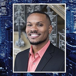 A man smiling for the camera.