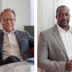 A couple of men in suits.