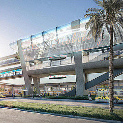 A large building with a large glass roof.