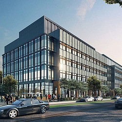 Martin Luther King Jr. Memorial Library with a lot of windows.