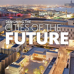 A city with many buildings.