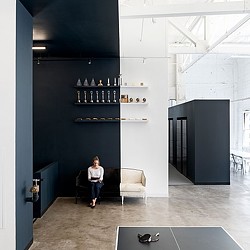 A person sitting in a chair.