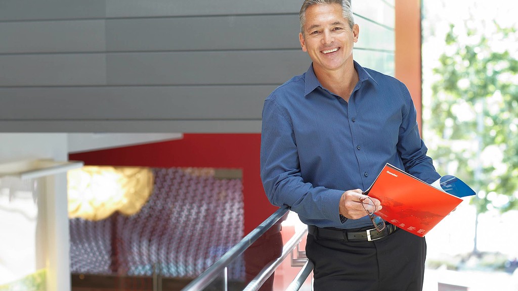 A person holding a book.