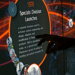 A sign with a picture of a person holding a bottle.