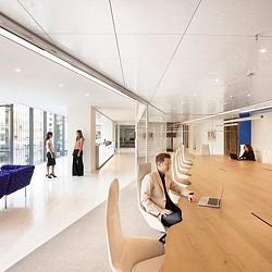 A person sitting in a chair.