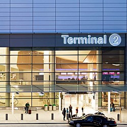 A building with a sign on the front.