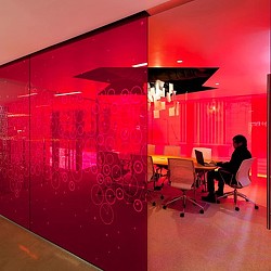 A person sitting at a table.