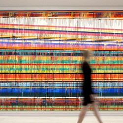 A person walking on a road.