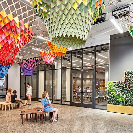 Etsy headquarters art installation