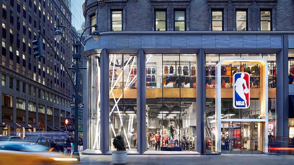 NBA flagship store reopens in New York City