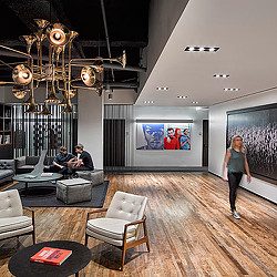 Warner Music Group headquarters common area.