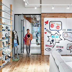 A person standing in a doorway.