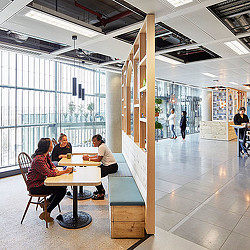 People sitting at a table.